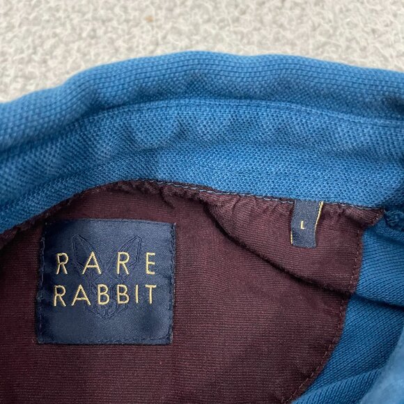 Rare Rabbit Polo Men L Blue Short Sleeve Shirt - Picture 6 of 11